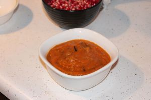 Squash soup with wild rice
